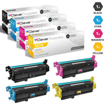 CS Compatible Replacement for HP 507X & 507A Premium Quality Toner Cartridge 4 Color Set (CE400X/ CE401A/ CE403A/ CE402A)