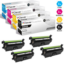 CS Compatible Replacement for HP Enterprise M651dn Toner Cartridge Color Laserjet 4 Color Set