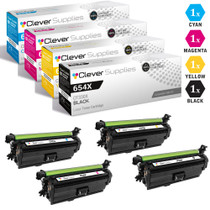 CS Compatible Replacement for HP Enterprise M651n Toner Cartridge Color Laserjet 4 Color Set