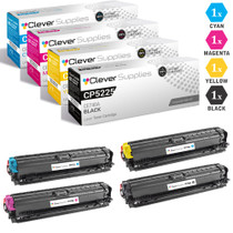 CS Compatible Replacement for HP Professional CP5225dn Toner Cartridge Color Laserjet 4 Color Set