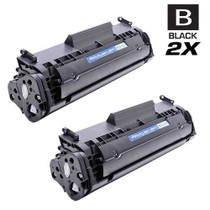 CS Compatible Replacement for HP Q2612A Toner Cartridge Black 2 Pack/ HP 12A Toner
