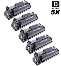 CS Compatible Replacement for HP Q2612A Toner Cartridge Black 5 Pack/ HP 12A Toner