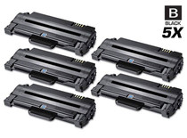 Compatible Samsung MLT-D105L High Yield Laser Toner Cartridge Black 5 Pack