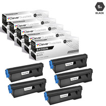 Compatible Okidata B420DN Laser Toner Cartridges Black 5 Pack