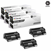 Compatible Okidata B6250N Laser Toner Cartridges Black 3 Pack