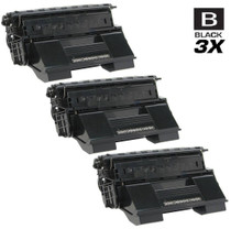 Compatible Okidata B6500 Laser Toner Cartridge High Yield Black 3 Pack