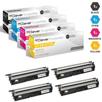Compatible Okidata C130 Premium Quality Laser Toner Cartridges High Yield 4 Color Set