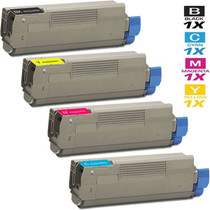Compatible Okidata C5900DTN Laser Toner Cartridges High Yield 4 Color Set