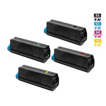 Compatible Okidata C610N Laser Toner Cartridges 4 Color Set