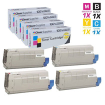 Compatible Okidata C710CDTN Premium Quality Laser Toner Cartridges 4 Color Set
