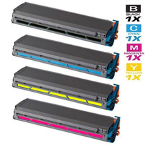 Compatible Okidata C9300 Laser Toner Cartridges 4 Color Set