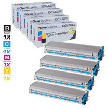 Compatible Okidata C9300 Premium Quality Laser Toner Cartridges 4 Color Set