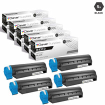 Compatible Okidata MB461 MFP Laser Toner Cartridges Black 5 Pack