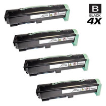 Compatible Xerox Phaser 5500YDT Laser Toner Cartridges Black 4 Pack
