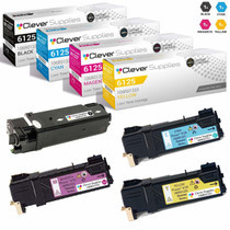 Compatible Xerox Phaser 6125 Laser Toner Cartridges 4 Color Set