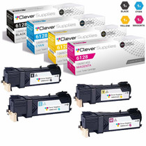 Compatible Xerox Phaser 6128N Laser Toner Cartridges 4 Color Set
