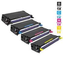 Compatible Xerox Phaser 6180DN Laser Toner Cartridges High Yield 4 Color Set