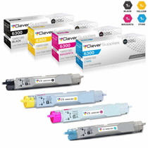 Compatible Xerox Phaser 6300 Laser Toner Cartridges High Yield 4 Color Set