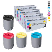 Compatible Samsung CLX-2161KN Premium Quality Laser Toner Cartridge 4 Color Set