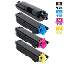 Compatible Kyocera Mita TK-5152 Premium Quality Laser Toner Cartridges 4 Color Set (1T02NS0US0/ 1T02NSCUS0/ 1T02NSBUS0/ 1T02NSAUS0)