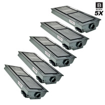 Compatible Kyocera Mita 1T02H00US0 (TK-677) Premium Quality Laser Toner Cartridges Black 5 Pack