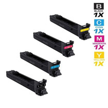 Compatible Konica Minolta TN-318 Laser Toner Cartridges 4 Color Set (A0DK133/ A0DK433/ A0DK333/ A0DK233)