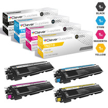 Compatible Brother TN210 Premium Quality Toner Cartridge 4 Color Set-(TN210BK/ TN210C/ TN210M/ TN210Y)