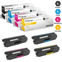 Compatible Brother TN336 Laser Toner Cartridge High Yield 4 Color Set (TN336BK/ TN336C/ TN336M/ TN336Y)