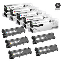 Compatible Brother TN630 Toner Cartridge 5 Black Set