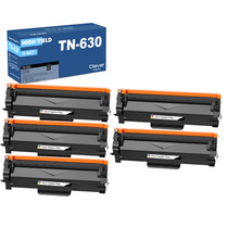Compatible Brother TN630 Toner Cartridge 5 Black Set