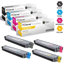 Compatible Okidata Type C14 Laser Toner Cartridges 4 Color Set (44059112/ 44059111/ 44059110/ 44059109)