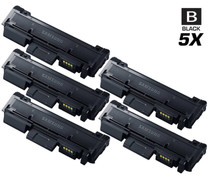 Compatible Samsung Xpress M2625 High Yield Laser Toner Cartridges Black 5 Pack