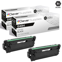 Compatible Canon 040H Toner Cartridges Black 2 Pack (040HBK)