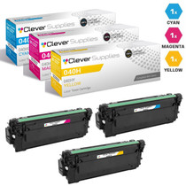 Compatible Canon 040H Toner Cartridges 3 Color Set (040HY, 040HM, 040HC)