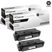 Compatible Canon 046H Toner Cartridges Black 2 Pack (046HBK)