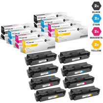 Compatible Canon 046H Toner Cartridges 8 Color Set (046HBK, 046HY, 046HM, 046HC)