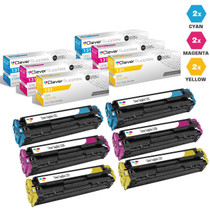 Compatible Canon 131 Toner Cartridges 6 Color Set (131Y, 131M, 131C)