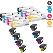 Compatible Canon GPR-23, GPR23 Toner Cartridges 8 Color Set (GPR-23BK, GPR-23Y, GPR-23M, GPR-23C)
