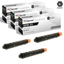 Compatible Canon GPR-31, GPR31 Toner Cartridges Black 3 Pack (GPR-31BK)