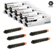 Compatible Canon GPR-31, GPR31 Toner Cartridges Black 5 Pack (GPR-31BK)