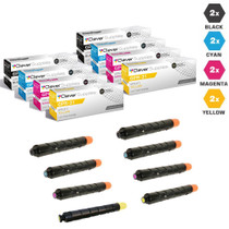 Compatible Canon GPR-31, GPR31 Toner Cartridges 8 Color Set (GPR-31BK, GPR-31Y, GPR-31M, GPR-31C)
