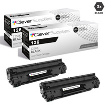 Compatible Canon 126 Toner Cartridges Black 2 Pack (126BK)