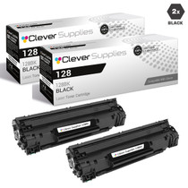 Compatible Canon 128 Toner Cartridges Black 2 Pack (128BK)