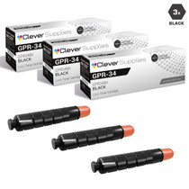 Compatible Canon GPR-34 Toner Cartridges Black 3 Pack (GPR34BK)
