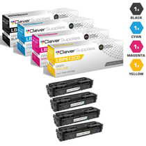 Compatible Canon ImageClass LBP612Cdw Toner Cartridge 4 Color Set (045HBK, 045HY, 045HM, 045HC)