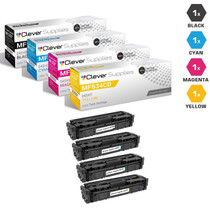 Compatible Canon ImageClass MF634Cdw Toner Cartridge 4 Color Set (045HBK, 045HY, 045HM, 045HC)