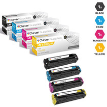 Compatible Canon ImageClass Color MF8280CW Toner Cartridge 4 Color Set (131BK, 131Y, 131M, 131C)