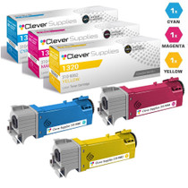 Compatible Dell 1320 Toner Cartridges 3 Color Set (310-9060, 310-9064, 310-9062)