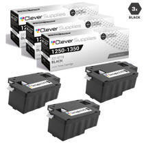 Compatible Dell 1250 Toner Cartridges Black 3 Pack (331-0778)