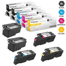 Compatible Dell 1250 Toner Cartridges 5 Color Set (331-0778, 331-0777, 331-0780, 331-0779)
